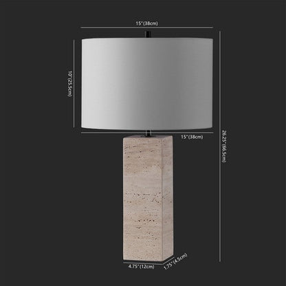 Katebryn Travertine Table Lamp | Safavieh Couture - CTL1066